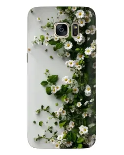 Чехол для Samsung Galaxy S7 Edge (G935) с картинкой «Ветка мелких белых цветов»