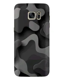 Чехол для Samsung Galaxy S7 Edge (G935) с картинкой «Темный абстрактный камуфляж»