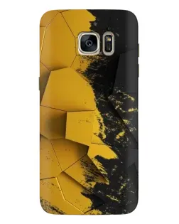 Чехол для Samsung Galaxy S7 Edge (G935) с картинкой «Золотые осколки геометрии»