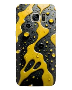 Чехол для Samsung Galaxy S7 Edge (G935) с картинкой «Жидкое желтое золото»