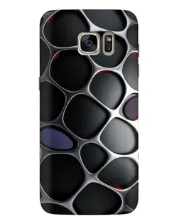 Чехол для Samsung Galaxy S7 Edge (G935) с картинкой «Объемная темная решетка»