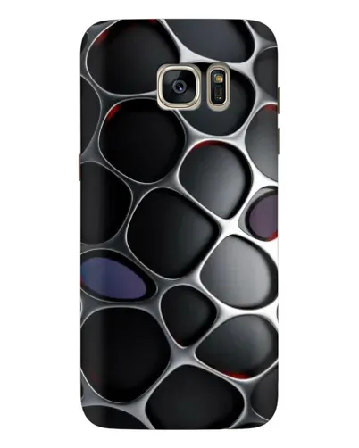 Чехол для Samsung Galaxy S7 Edge (G935) с картинкой «Объемная темная решетка»