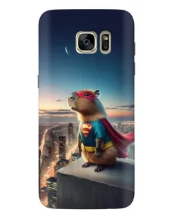 Чехол для Samsung Galaxy S7 Edge (G935) с картинкой «Капи-мен супергерой» Чехол для Samsung Galaxy S7 Edge (G935) с картинкой «Капи-мен супергерой»