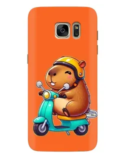 Чехол для Samsung Galaxy S7 Edge (G935) с картинкой «Капибара на скутере» Чехол для Samsung Galaxy S7 Edge (G935) с картинкой «Капибара на скутере»