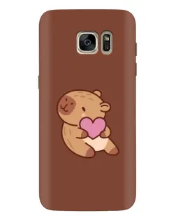 Чехол для Samsung Galaxy S7 Edge (G935) с картинкой «Капибара с сердцем» Чехол для Samsung Galaxy S7 Edge (G935) с картинкой «Капибара с сердцем»