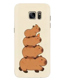 Чехол для Samsung Galaxy S7 Edge (G935) с картинкой «Башня из капибар» Чехол для Samsung Galaxy S7 Edge (G935) с картинкой «Башня из капибар»