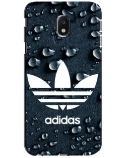 Чехол для Samsung Galaxy J3 2017 (J330FN EU) с картинкой «Adidas Trefoil Blue»
