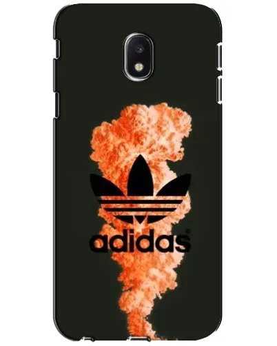 Чехол для Samsung Galaxy J3 2017 (J330FN EU) с картинкой «Оранжевый дым Adidas»
