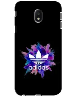 Чехол для Samsung Galaxy J3 2017 (J330FN EU) с картинкой «Взрыв красок Adidas»
