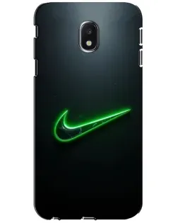 Чехол для Samsung Galaxy J3 2017 (J330FN EU) с картинкой «Неоновый контур Nike»