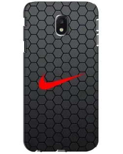 Чехол для Samsung Galaxy J3 2017 (J330FN EU) с картинкой «Nike — карбоновая сетка» Чехол для Samsung Galaxy J3 2017 (J330FN EU) с картинкой «Nike — карбоновая сетка»