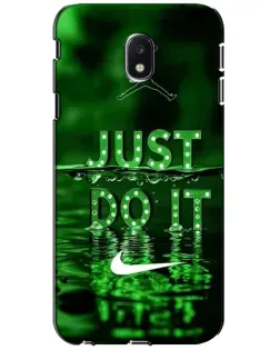 Чехол для Samsung Galaxy J3 2017 (J330FN EU) с картинкой «Зеленый неоновый Nike» Чехол для Samsung Galaxy J3 2017 (J330FN EU) с картинкой «Зеленый неоновый Nike»