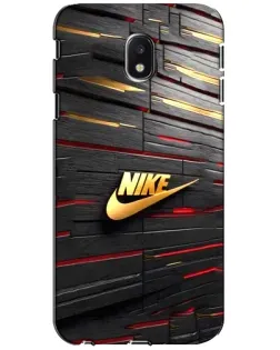 Чехол для Samsung Galaxy J3 2017 (J330FN EU) с картинкой «Золотой Nike на металле» Чехол для Samsung Galaxy J3 2017 (J330FN EU) с картинкой «Золотой Nike на металле»