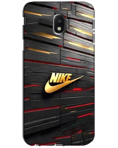 Чехол для Samsung Galaxy J3 2017 (J330FN EU) с картинкой «Золотой Nike на металле»