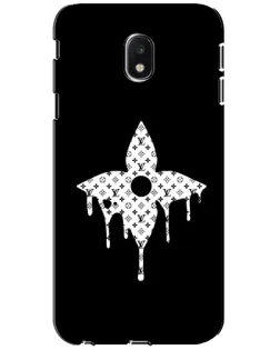 Чехол для Samsung Galaxy J3 2017 (J330FN EU) с картинкой «Цветочная монограмма»