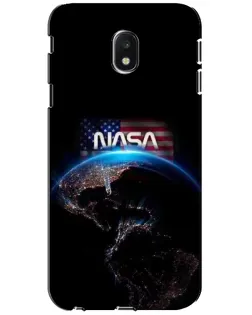 Чехол для Samsung Galaxy J3 2017 (J330FN EU) с картинкой «Земля из космоса NASA»