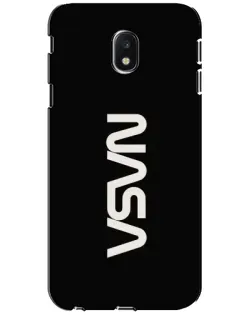 Чехол для Samsung Galaxy J3 2017 (J330FN EU) с картинкой «NASA — вертикальный логотип»