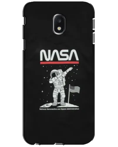 Чехол для Samsung Galaxy J3 2017 (J330FN EU) с картинкой «NASA — шагаем по Луне»