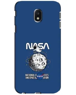 Чехол для Samsung Galaxy J3 2017 (J330FN EU) с картинкой «NASA — лунная миссия»