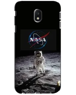 Чехол для Samsung Galaxy J3 2017 (J330FN EU) с картинкой «Астронавт на Луне»