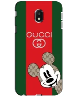 Чехол для Samsung Galaxy J3 2017 (J330FN EU) с картинкой «Gucci — полосы и Микки» Чехол для Samsung Galaxy J3 2017 (J330FN EU) с картинкой «Gucci — полосы и Микки»