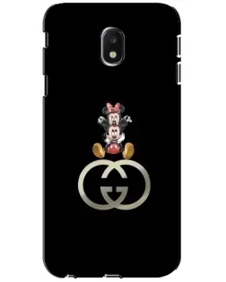 Чехол для Samsung Galaxy J3 2017 (J330FN EU) с картинкой «Минни Маус на лого» Чехол для Samsung Galaxy J3 2017 (J330FN EU) с картинкой «Минни Маус на лого»