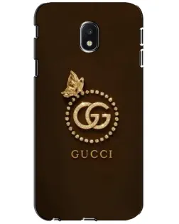 Чехол для Samsung Galaxy J3 2017 (J330FN EU) с картинкой «Gucci — золотая бабочка» Чехол для Samsung Galaxy J3 2017 (J330FN EU) с картинкой «Gucci — золотая бабочка»