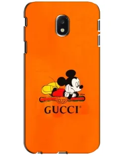 Чехол для Samsung Galaxy J3 2017 (J330FN EU) с картинкой «Микки Маус Gucci — оранж» Чехол для Samsung Galaxy J3 2017 (J330FN EU) с картинкой «Микки Маус Gucci — оранж»