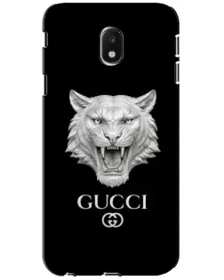 Чехол для Samsung Galaxy J3 2017 (J330FN EU) с картинкой «Gucci — серебряный лев» Чехол для Samsung Galaxy J3 2017 (J330FN EU) с картинкой «Gucci — серебряный лев»