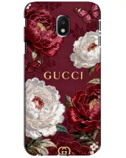 Чехол для Samsung Galaxy J3 2017 (J330FN EU) с картинкой «Gucci — бордовые розы» Чехол для Samsung Galaxy J3 2017 (J330FN EU) с картинкой «Gucci — бордовые розы»