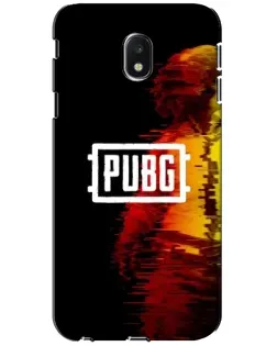 Чехол для Samsung Galaxy J3 2017 (J330FN EU) с картинкой «Яркий логотип PUBG»
