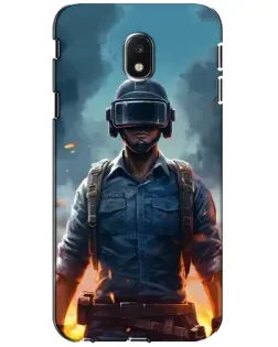 Чехол для Samsung Galaxy J3 2017 (J330FN EU) с картинкой «PUBG — реалистичный герой»