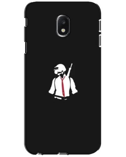 Чехол для Samsung Galaxy J3 2017 (J330FN EU) с картинкой «PUBG — силуэт воина»