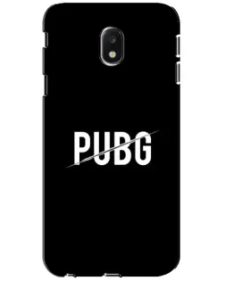 Чехол для Samsung Galaxy J3 2017 (J330FN EU) с картинкой «PUBG — белый логотип»