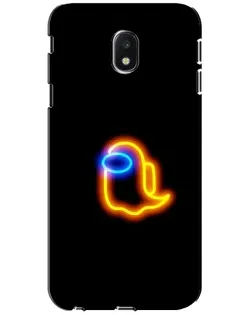 Чехол для Samsung Galaxy J3 2017 (J330FN EU) с картинкой «Among Us неоновое сияние»