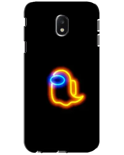 Чехол для Samsung Galaxy J3 2017 (J330FN EU) с картинкой «Among Us неоновое сияние»
