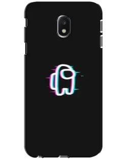 Чехол для Samsung Galaxy J3 2017 (J330FN EU) с картинкой «Among Us неон»