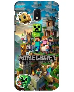 Чехол для Samsung Galaxy J3 2017 (J330FN EU) с картинкой «Замок Minecraft»
