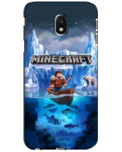 Чехол для Samsung Galaxy J3 2017 (J330FN EU) с картинкой «Minecraft ледяной мир» Чехол для Samsung Galaxy J3 2017 (J330FN EU) с картинкой «Minecraft ледяной мир»