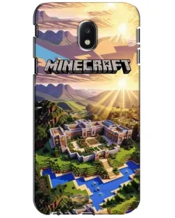Чехол для Samsung Galaxy J3 2017 (J330FN EU) с картинкой «Minecraft панорама»