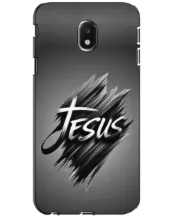 Чехол для Samsung Galaxy J3 2017 (J330FN EU) с картинкой «Надпись Jesus Graffiti»