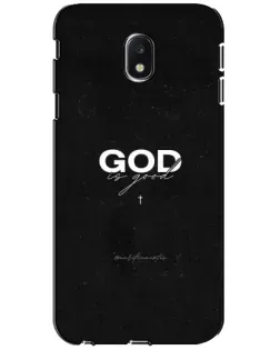 Чехол для Samsung Galaxy J3 2017 (J330FN EU) с картинкой «GOD — Бог над всем»