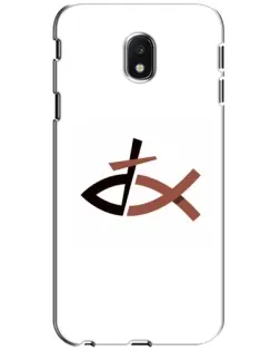 Чехол для Samsung Galaxy J3 2017 (J330FN EU) с картинкой «Рыба и крест»