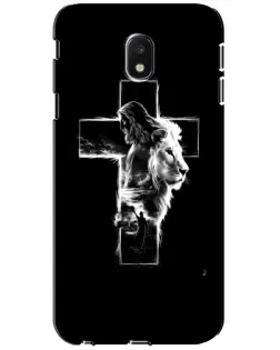Чехол для Samsung Galaxy J3 2017 (J330FN EU) с картинкой «Сияющий крест Jesus»