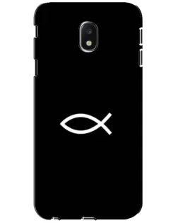 Чехол для Samsung Galaxy J3 2017 (J330FN EU) с картинкой «Символ рыбы Jesus»
