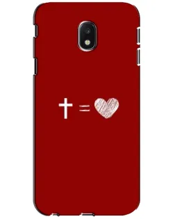 Чехол для Samsung Galaxy J3 2017 (J330FN EU) с картинкой «Уравнение любви»