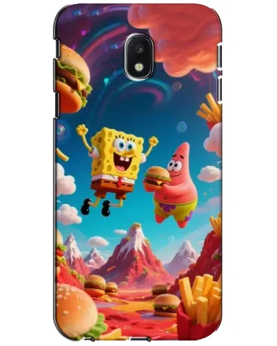 Чехол для Samsung Galaxy J3 2017 (J330FN EU) с картинкой «Космический фастфуд»
