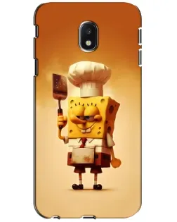 Чехол для Samsung Galaxy J3 2017 (J330FN EU) с картинкой «Губка Боб повар»