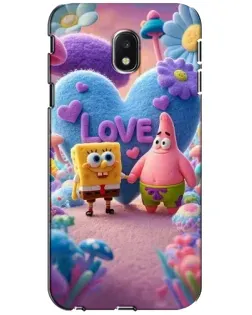 Чехол для Samsung Galaxy J3 2017 (J330FN EU) с картинкой «Губка Боб Патрик»