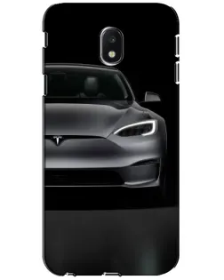 Чехол для Samsung Galaxy J3 2017 (J330FN EU) с картинкой «Tesla Model S Look»